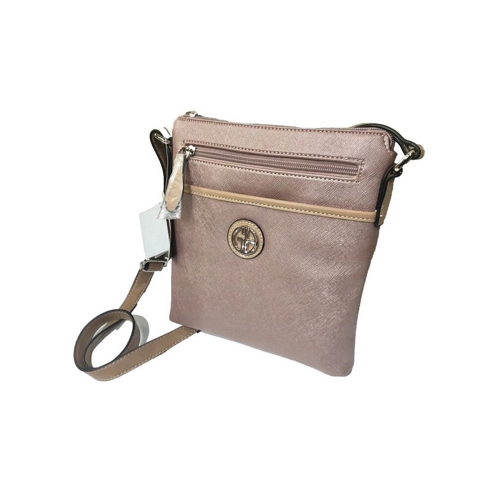 New Giani Bernini Rose Gold Crossbody Bag